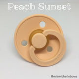 Bibs Colour Collection Pacifier in Peach Sunset