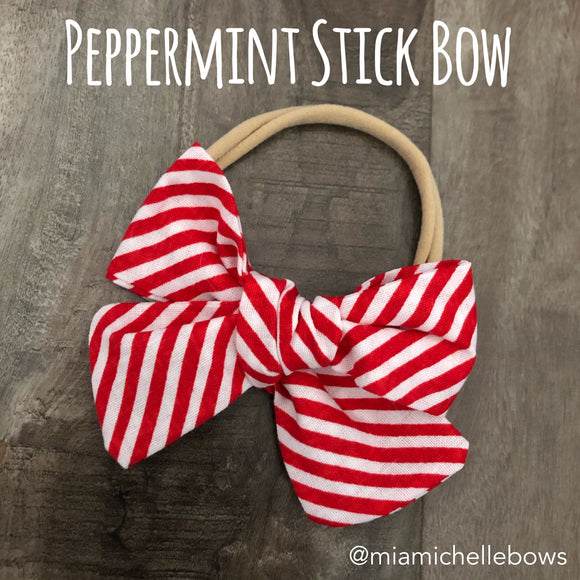 Peppermint Stick Bow