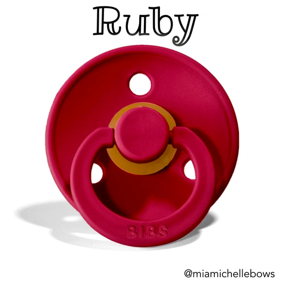Bibs Colour Collection Pacifier in Ruby