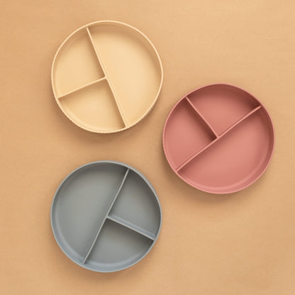 Silicone Suction Plate with Silicone Fork