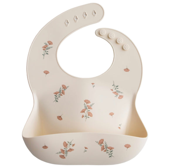 Pink Flowers Bib