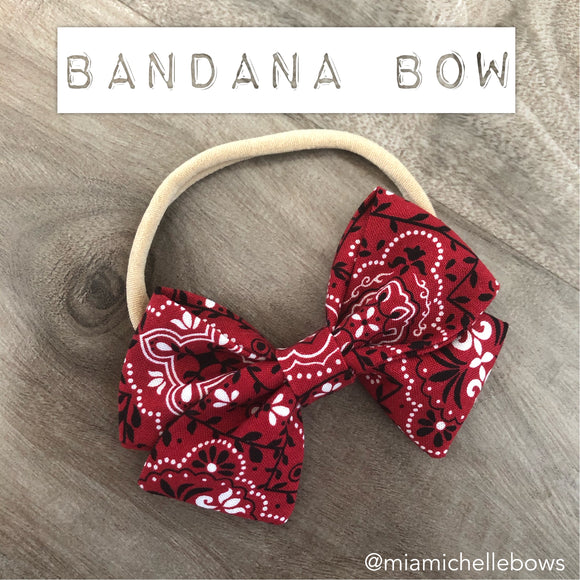 Bandana School Girl Bow