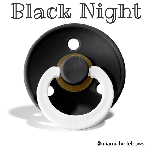 Bibs Colour Collection Pacifier in Black Glow Night