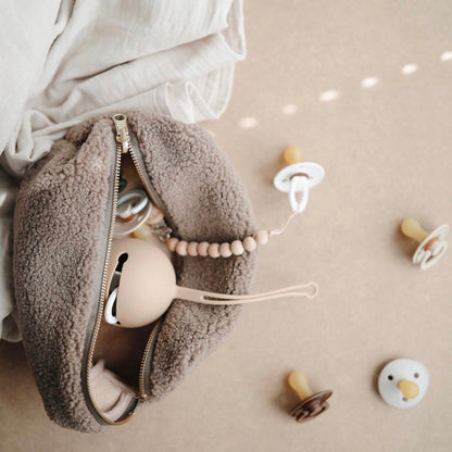 Mushie Silicone Pacifier Holder Case