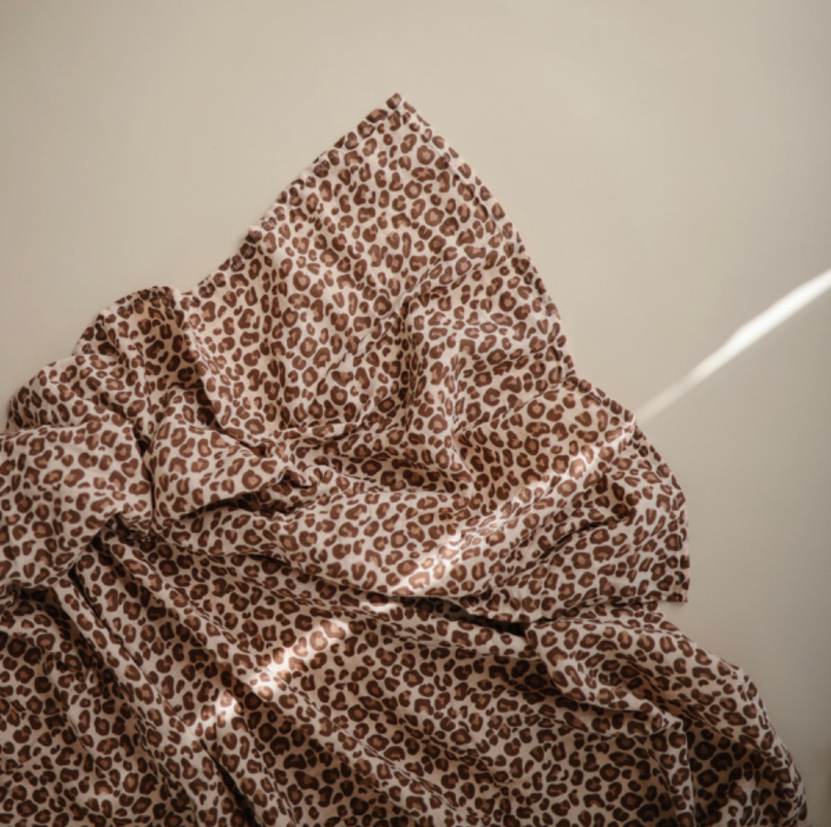 Mushie Muslin Swaddle Blanket ORGANIC Cotton-LEOPARD