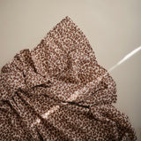 Mushie MUSLIN SWADDLE BLANKET ORGANIC COTTON (LEOPARD)