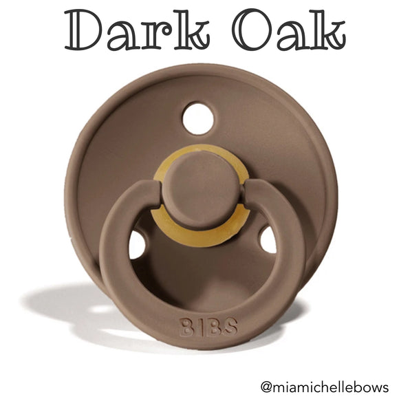 Bibs Colour Collection Pacifier in Dark Oak