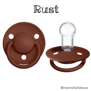 Bibs De Lux Silicone ONE SIZE Pacifier in Rust