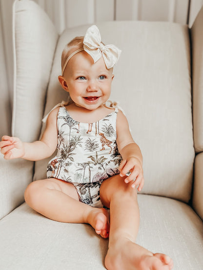 Ivory Crepe Chiffon Fairytale Bow