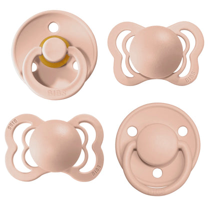 New Baby Bibs Try-It Collection of Pacifiers in Blush