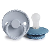 Powder Blue & Ocean View Rope SILICONE FRIGG Pacifier 2 pack