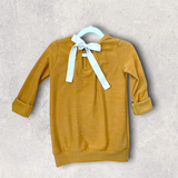 Mustard Sweater Dress & bow set