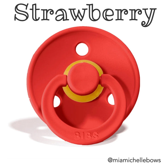 Bibs Colour Collection Pacifier in Strawberry
