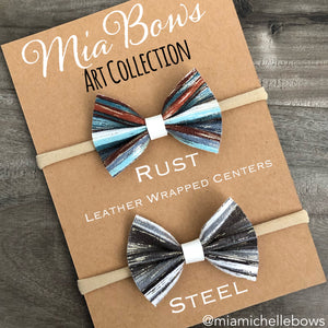 Vegan Leather Bows