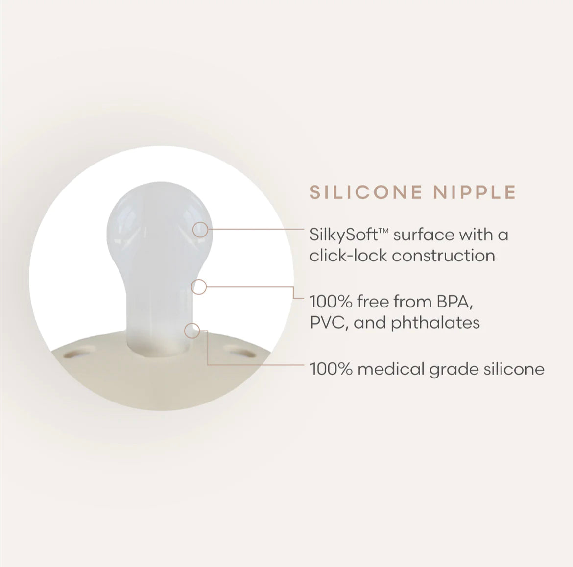 Sage & Croissant Rope SILICONE FRIGG Pacifier 2 pack