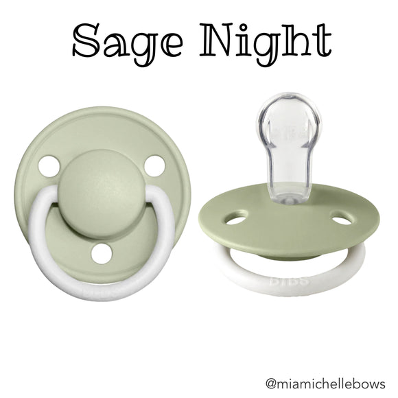 Bibs De Lux Silicone ONE SIZE Pacifier in Sage Night