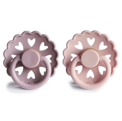 Twilight Mauve & Primrose FRIGG Pacifier Andersen Fairytale 2 pack