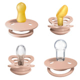 Bibs Try It Collection of Pacifiers in Blush