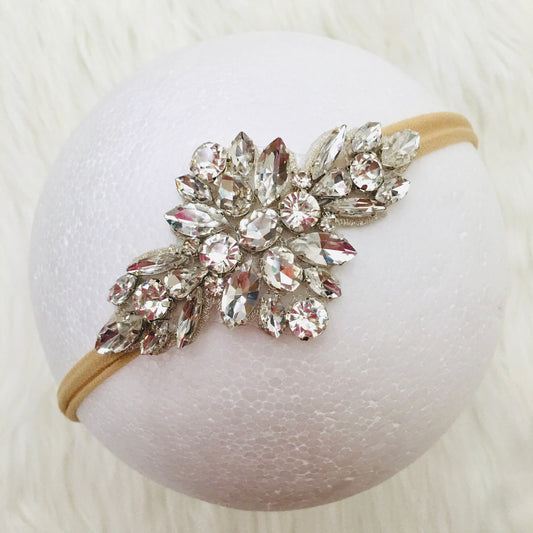 Silver Medium Starburst Jeweled Headband