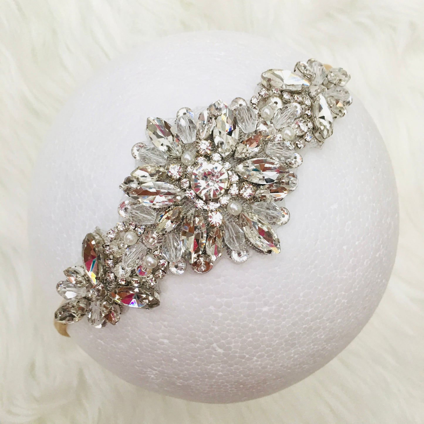 Silver Starburst Jeweled Headband