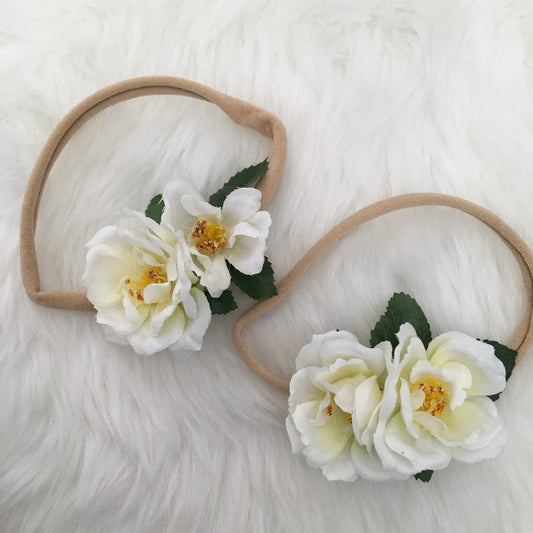 Rose Floral in White