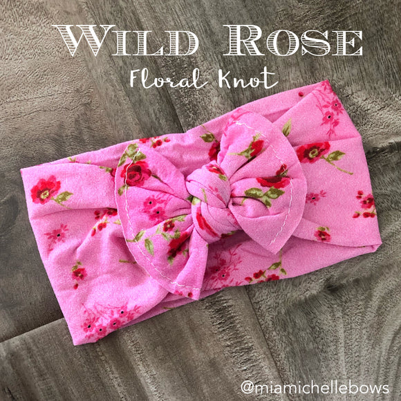 Wild Rose Floral Printed Headwrap